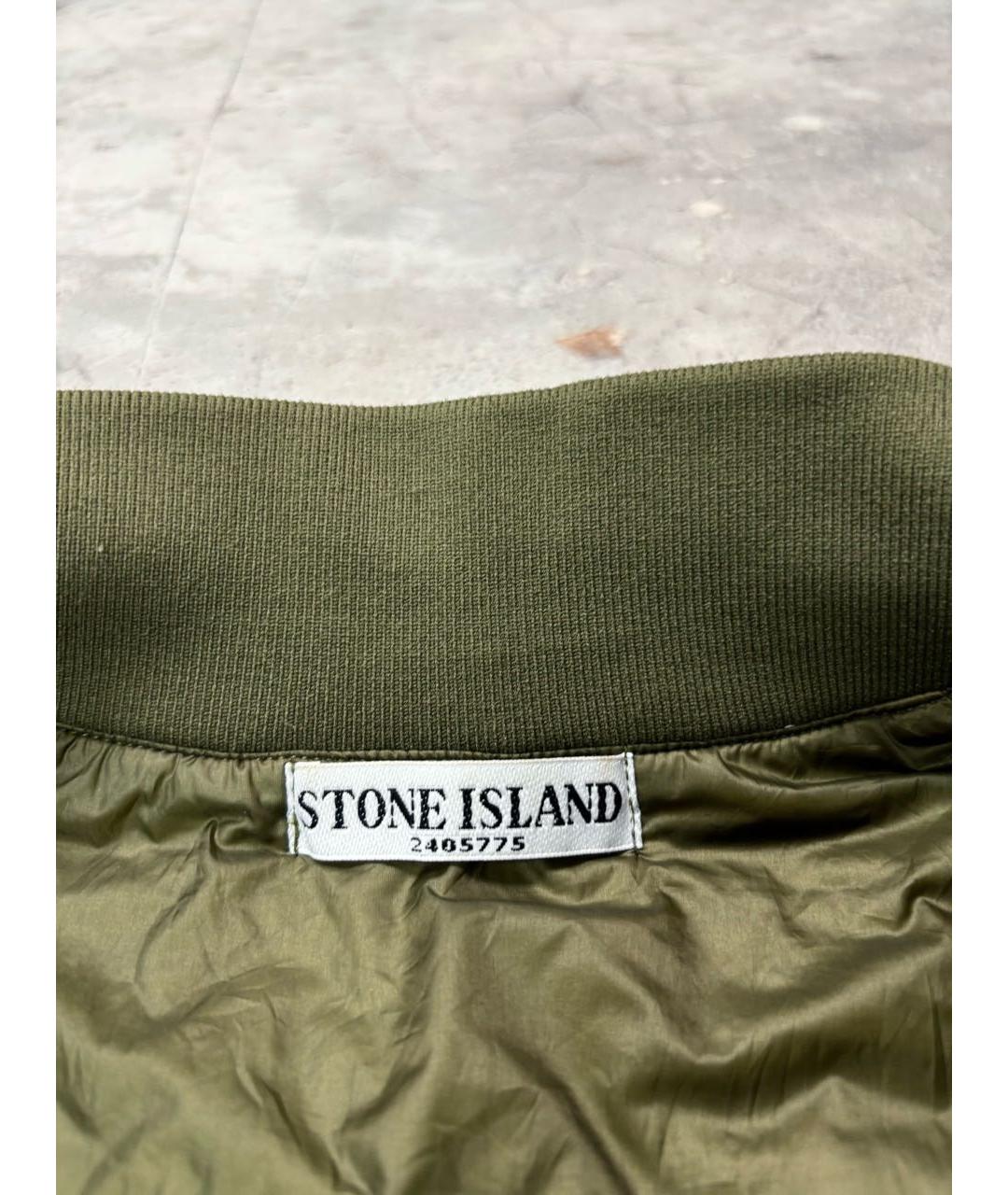 STONE ISLAND Хаки полиамидовая куртка, фото 6