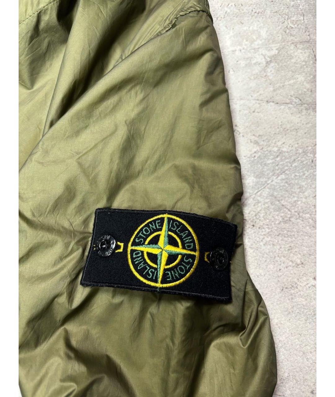 STONE ISLAND Хаки полиамидовая куртка, фото 4