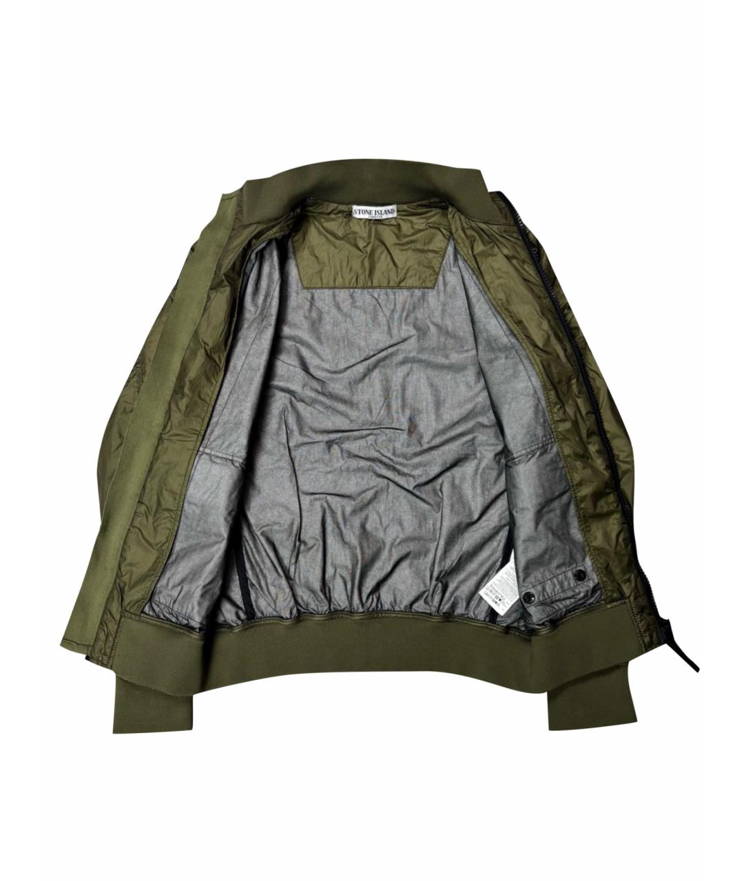 STONE ISLAND Хаки полиамидовая куртка, фото 10