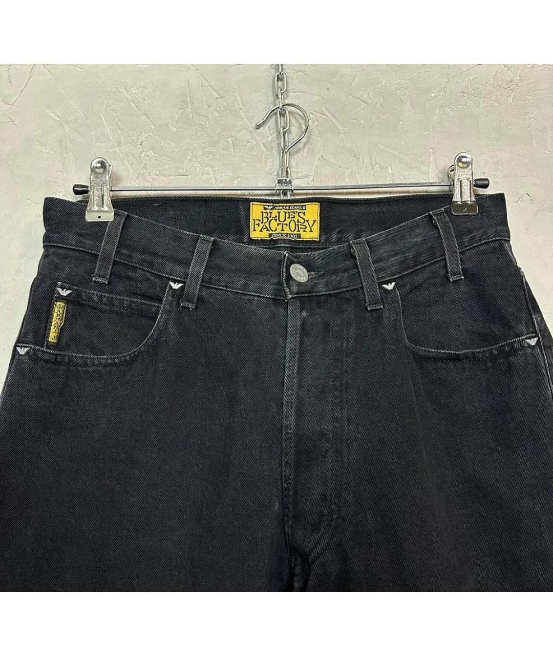 ARMANI JEANS Черные хлопковые джинсы, фото 5