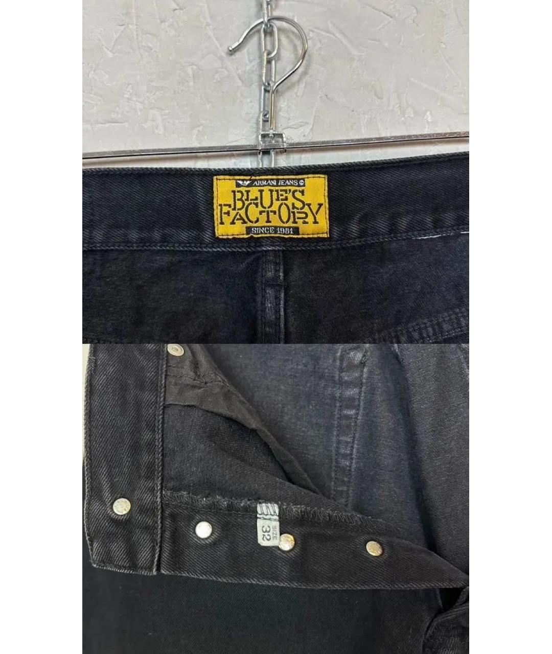 ARMANI JEANS Черные хлопковые джинсы, фото 9