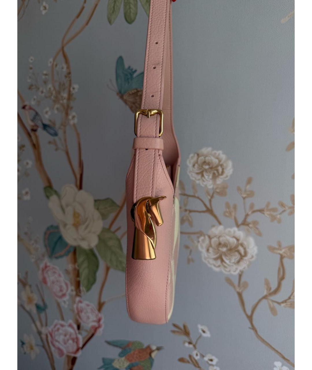 BURBERRY Кожаная сумка с короткими ручками, фото 4