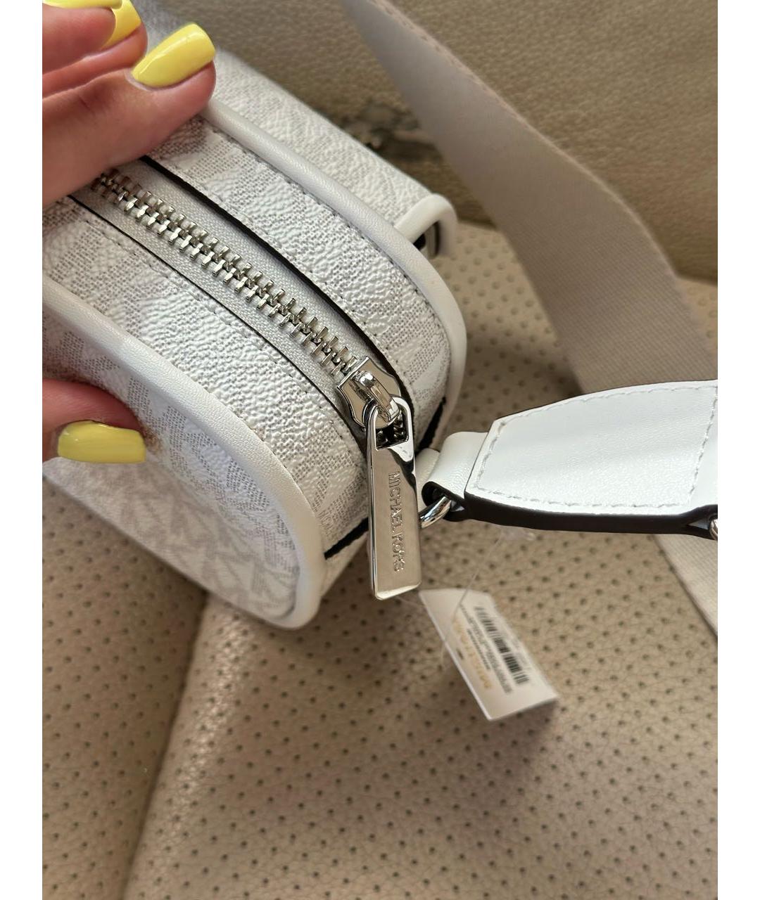 MICHAEL KORS Белая сумка через плечо, фото 5