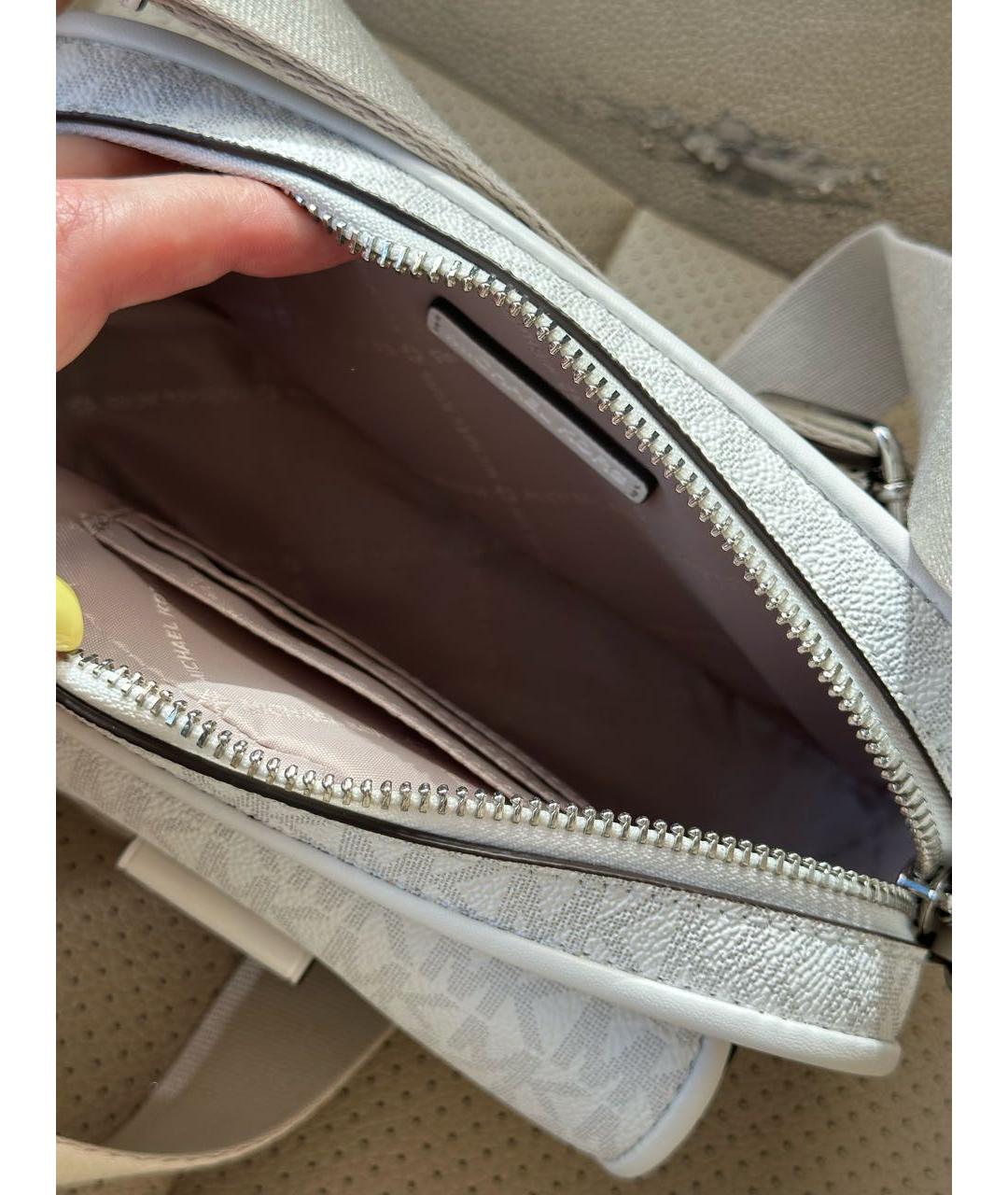 MICHAEL KORS Белая сумка через плечо, фото 4