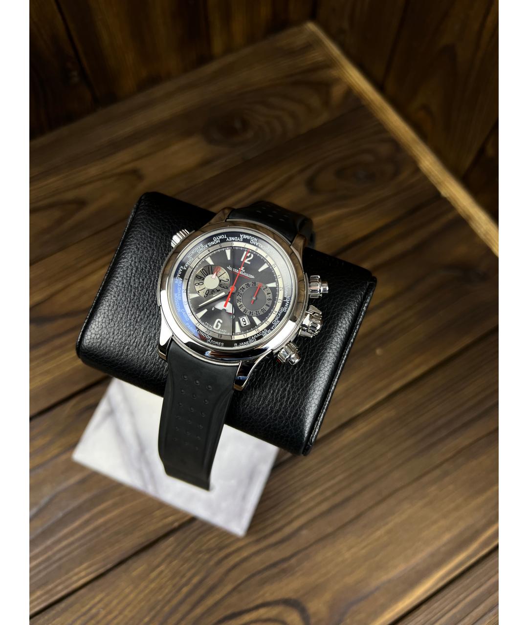 Jaeger LeCoultre Черные платиновые часы, фото 2