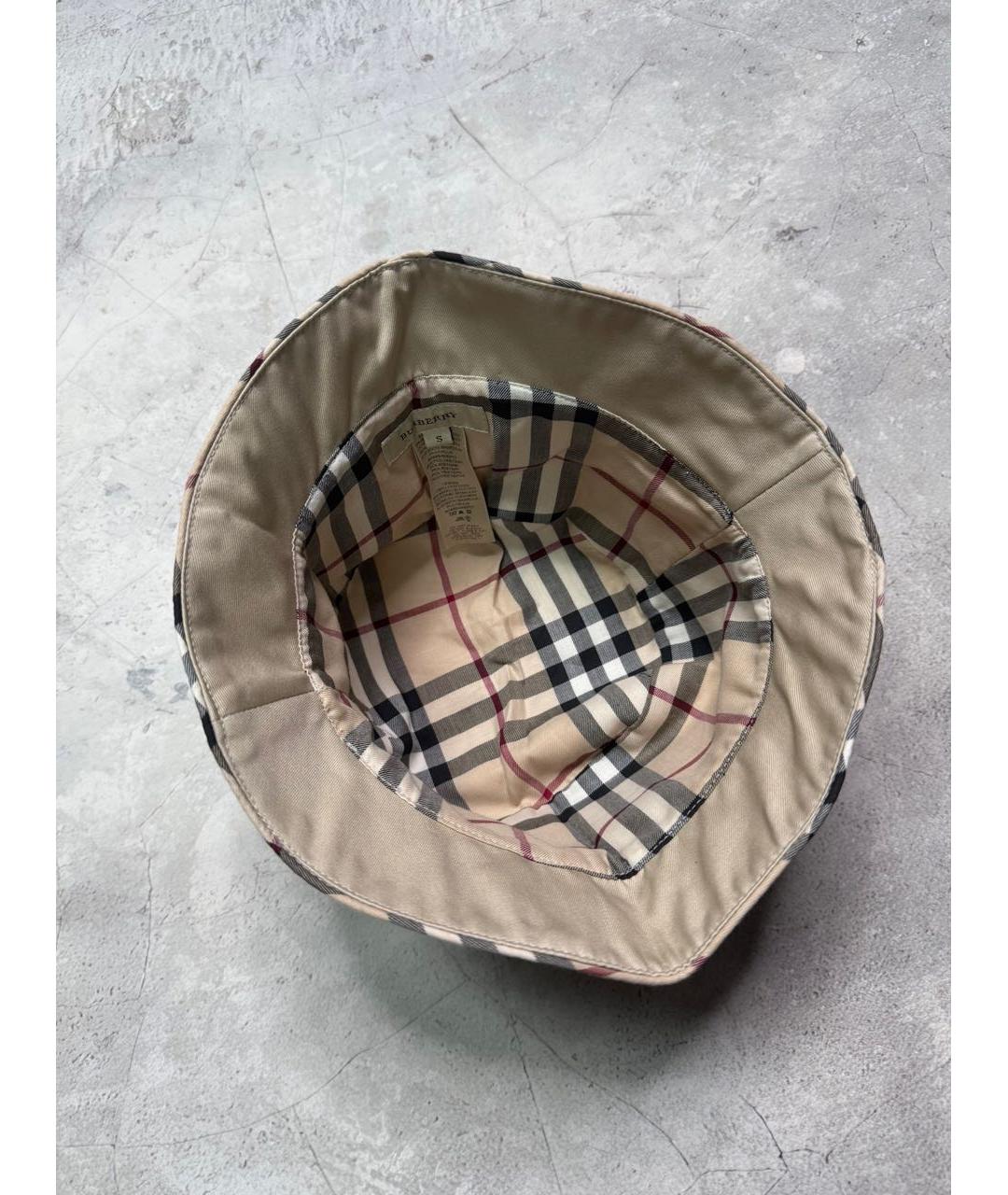 BURBERRY Бежевая хлопковая панама, фото 2