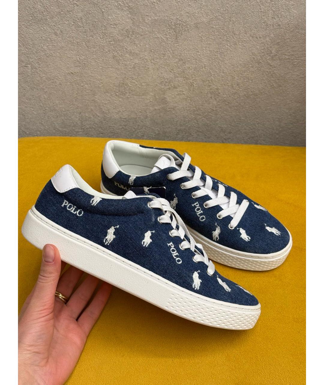 POLO RALPH LAUREN Темно-синие кеды, фото 5