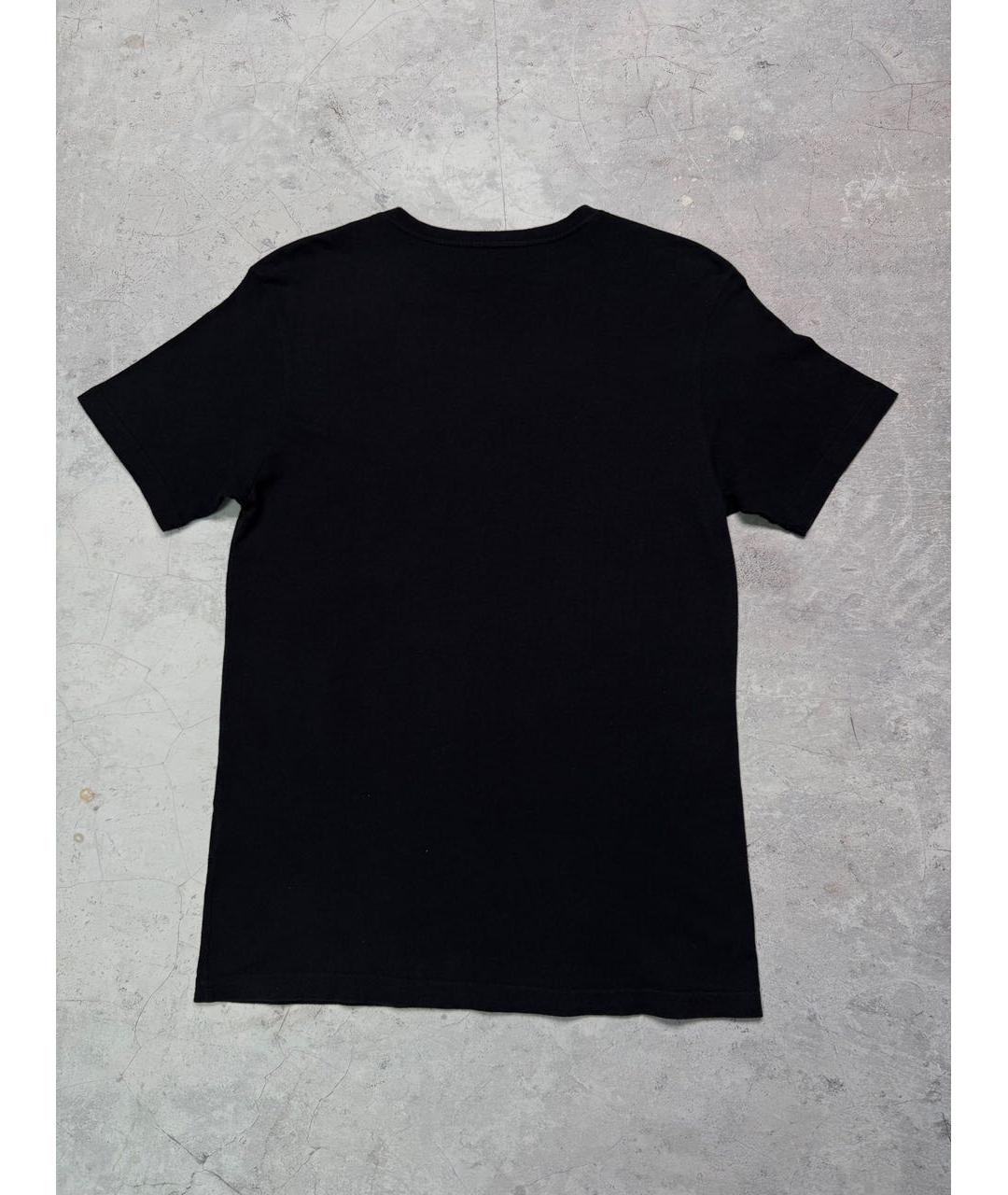 STUSSY Черная хлопковая футболка, фото 2