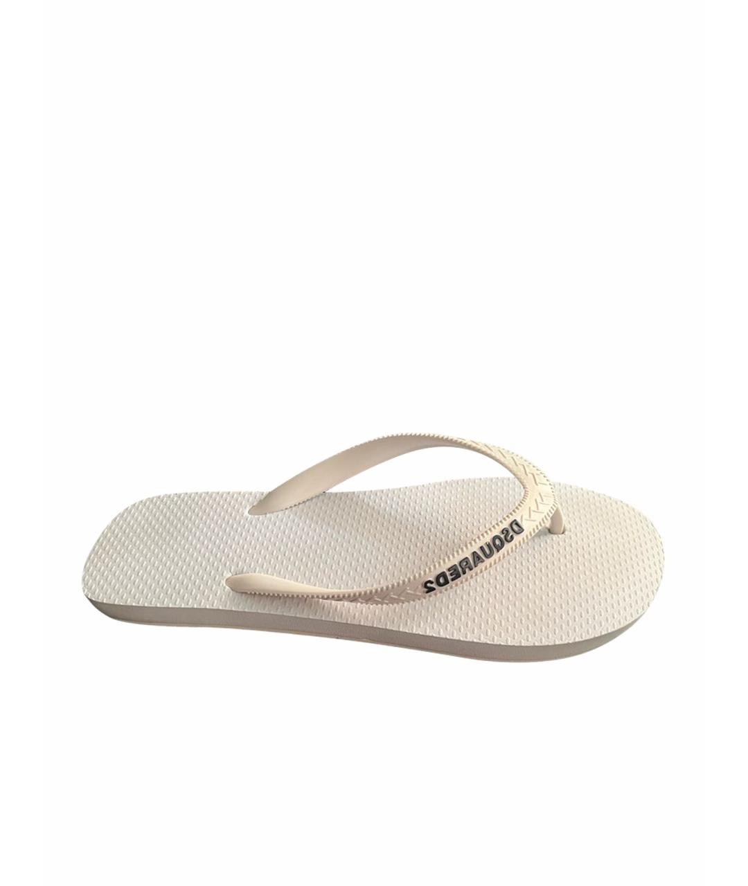 DSQUARED2 Белые шлепанцы, фото 1