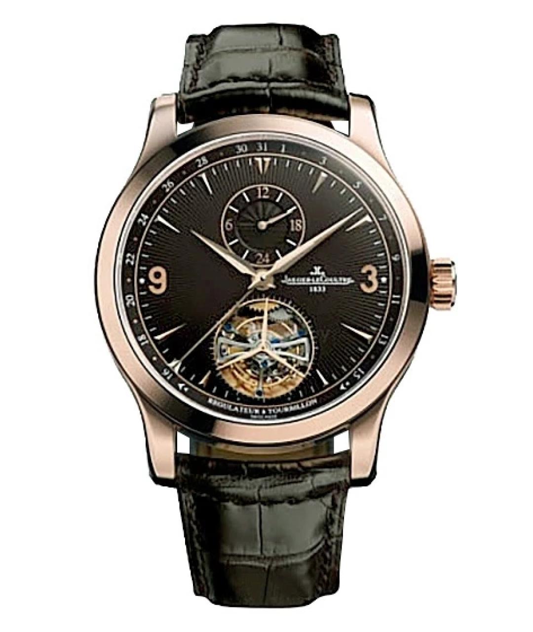 Jaeger LeCoultre Черные часы из розового золота, фото 1