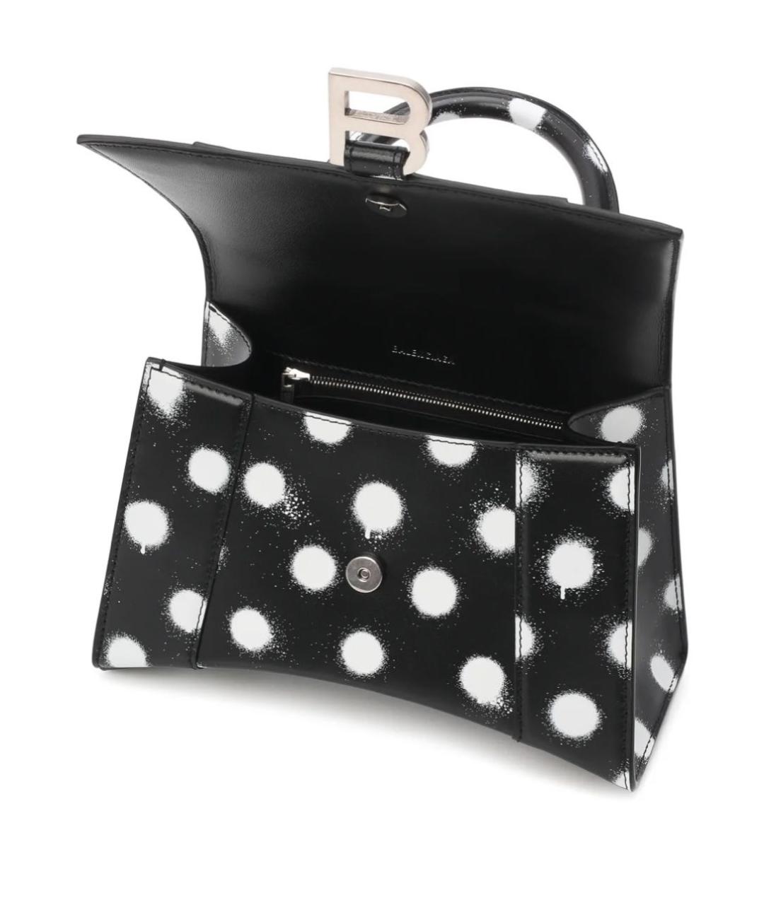 BALENCIAGA Черная кожаная сумка через плечо, фото 2