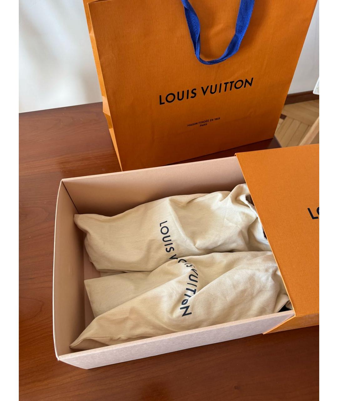 LOUIS VUITTON Черные кожаные мокасины, фото 5