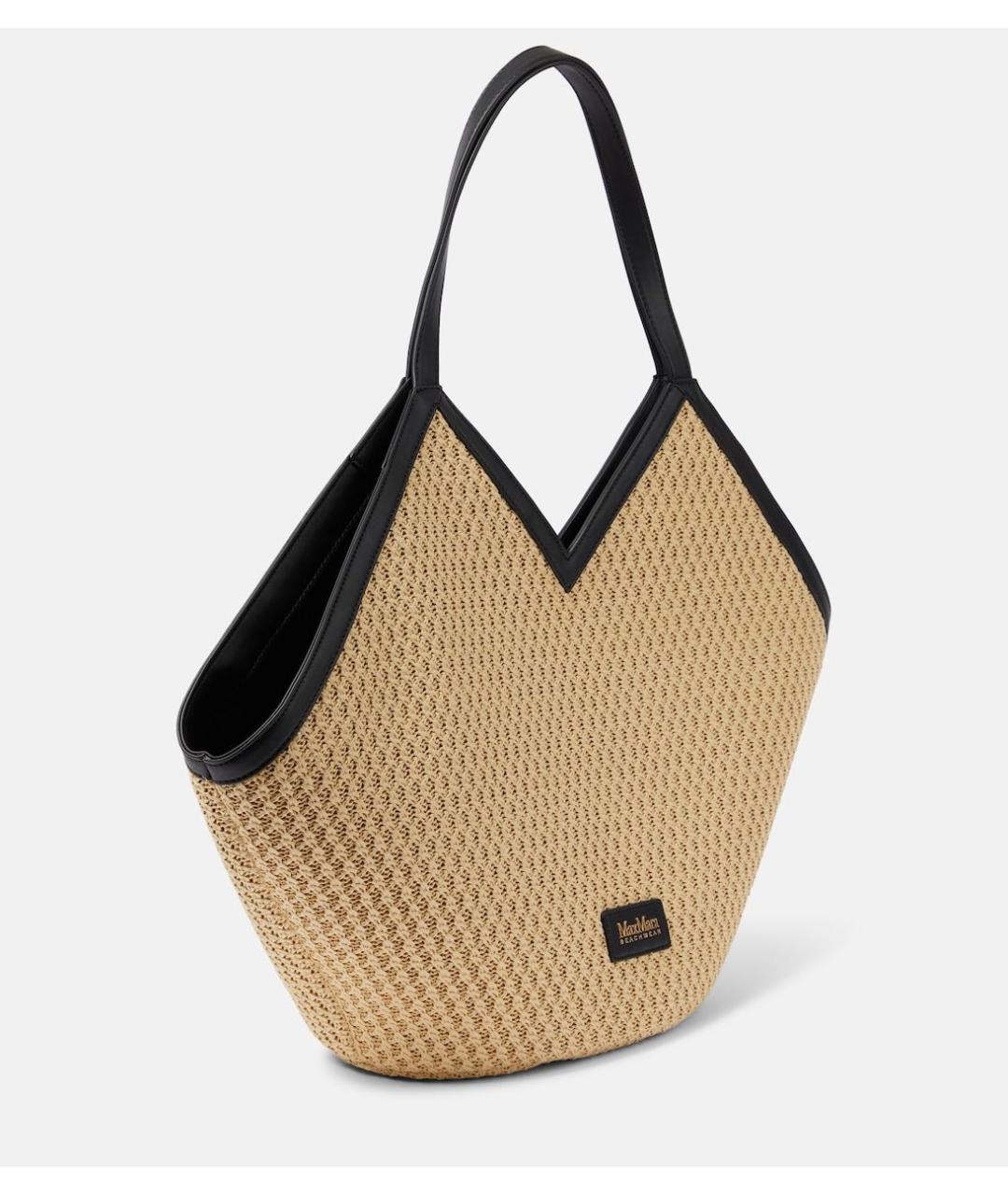 WEEKEND MAX MARA Бежевая пляжная сумка, фото 2