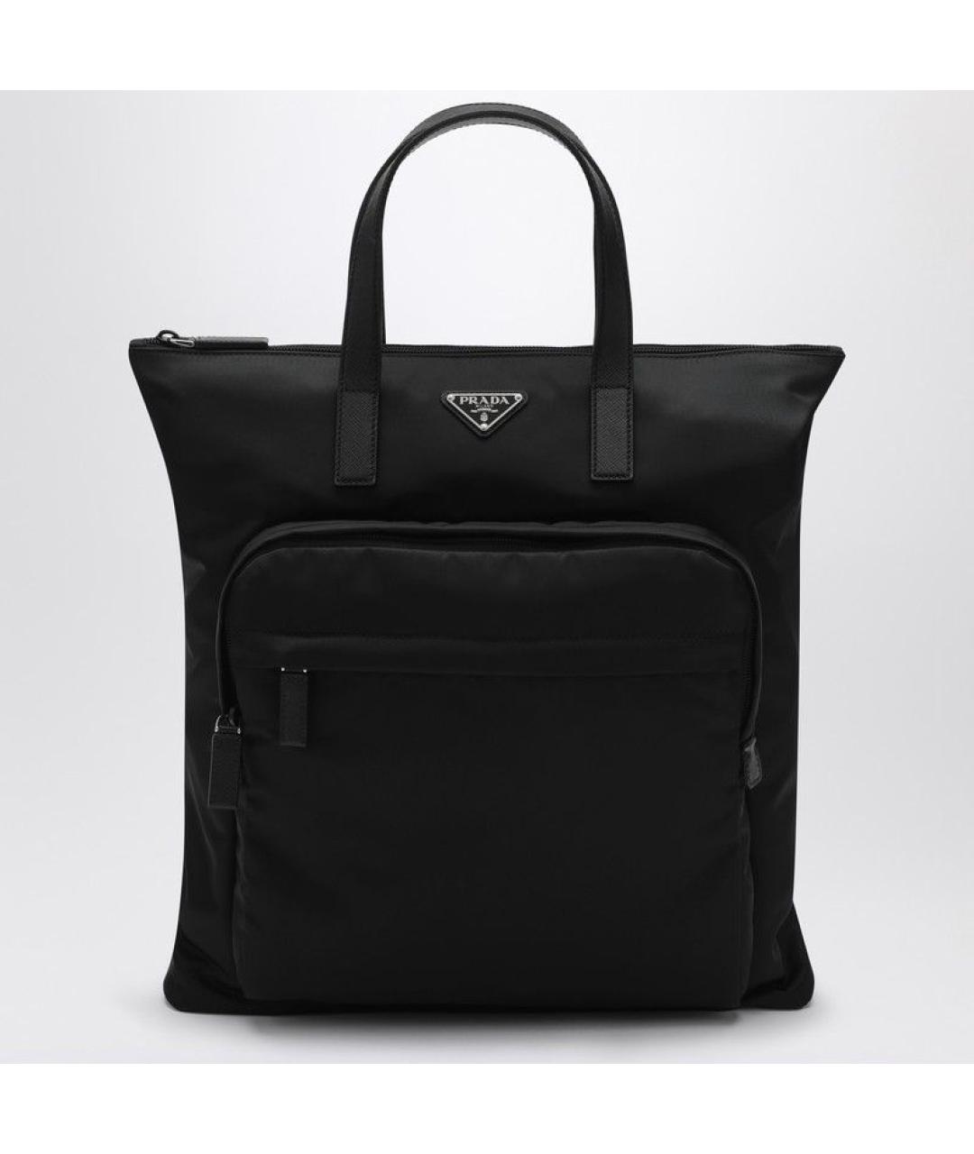 PRADA Черный синтетический рюкзак, фото 3