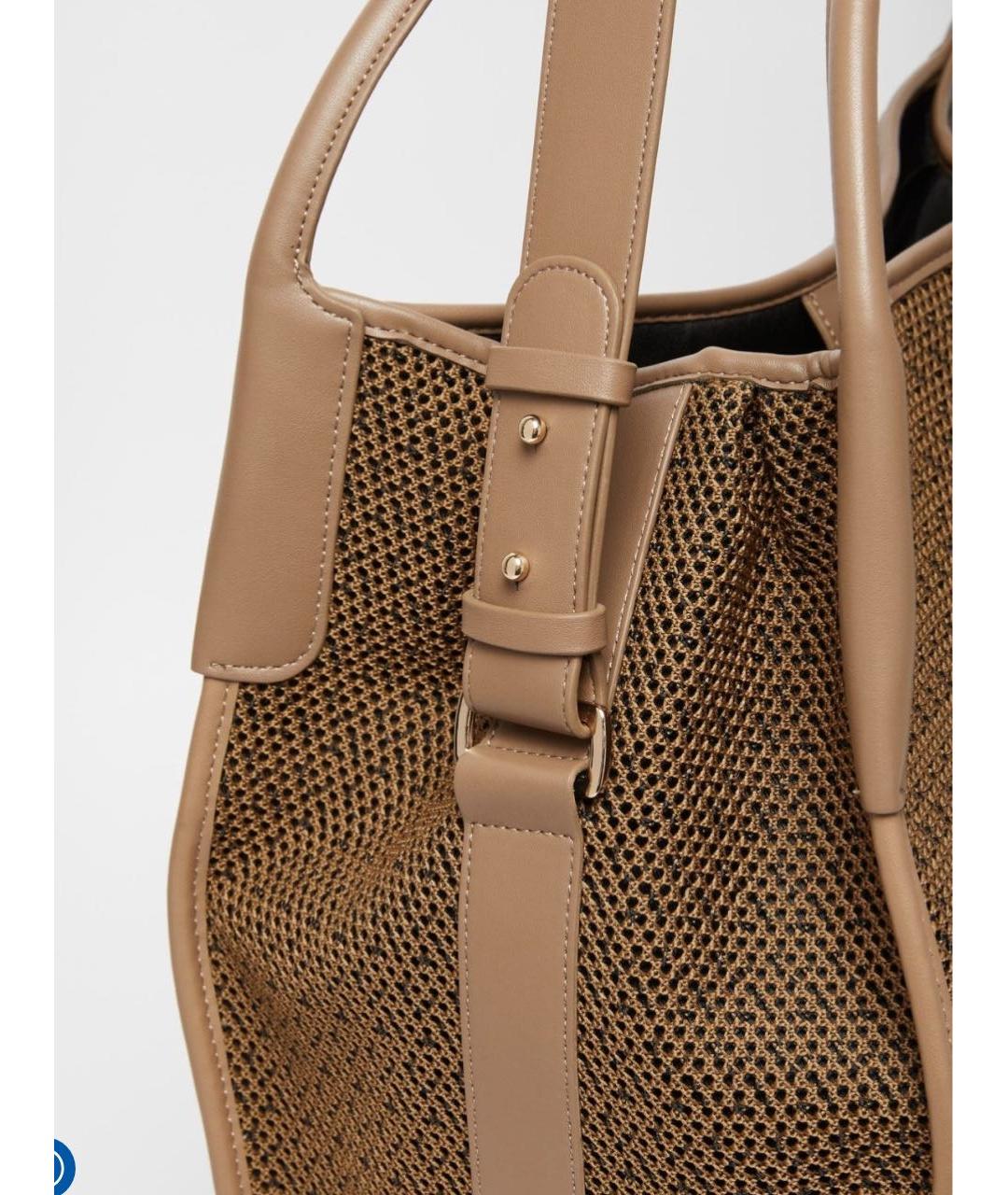 MAX MARA Коричневая пляжная сумка, фото 5