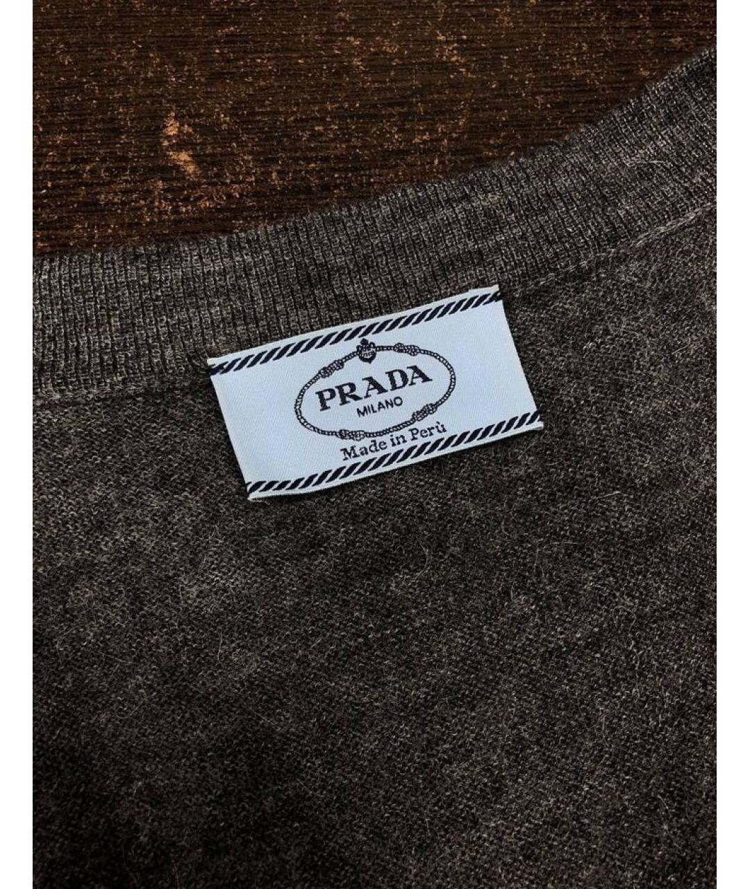 PRADA Серый кардиган, фото 3
