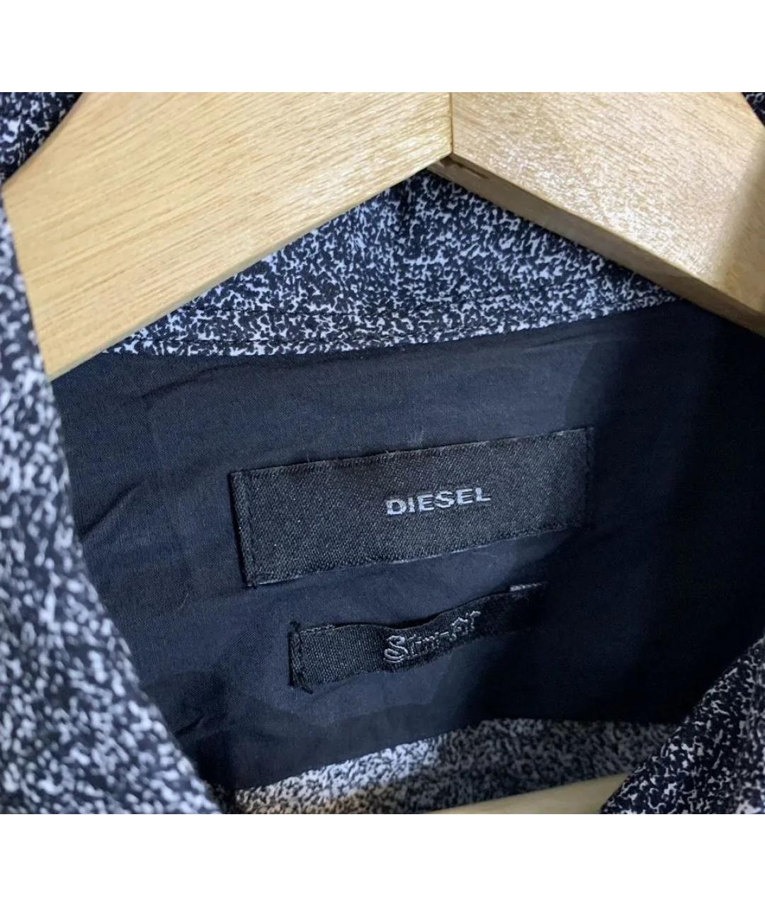 DIESEL Черная хлопковая кэжуал рубашка, фото 5