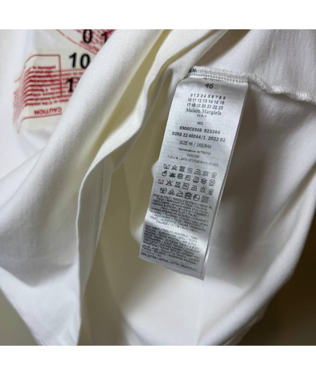 MAISON MARGIELA Белая футболка, фото 8