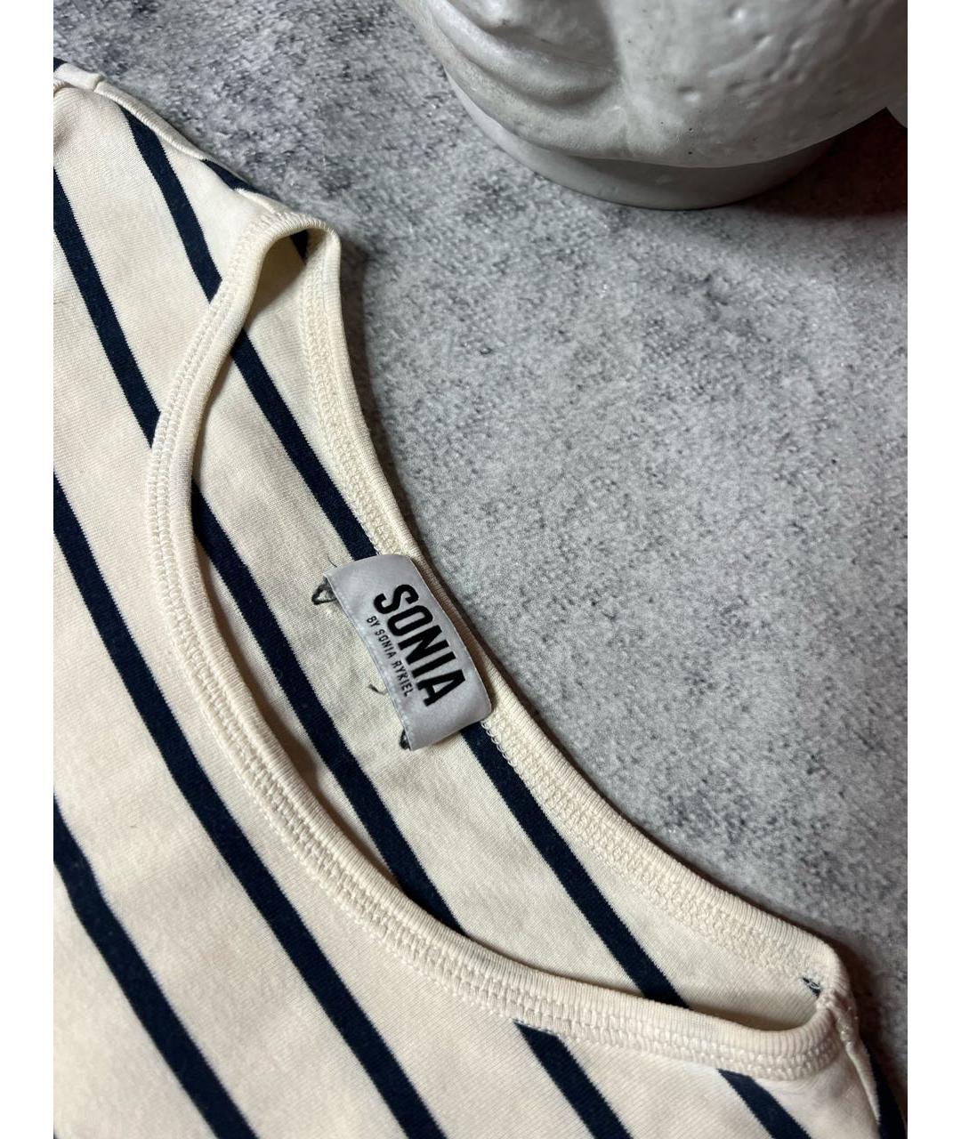 SONIA RYKIEL Мульти хлопковая футболка, фото 4