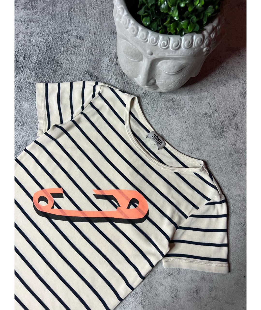 SONIA RYKIEL Мульти хлопковая футболка, фото 2