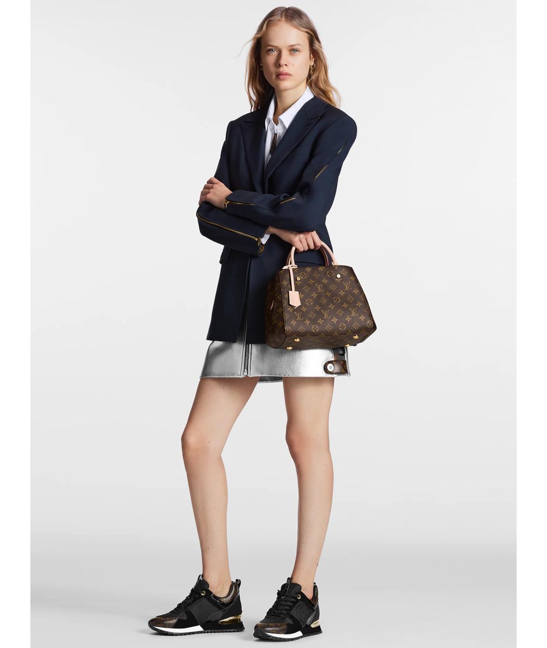 LOUIS VUITTON Черные замшевые кроссовки, фото 2