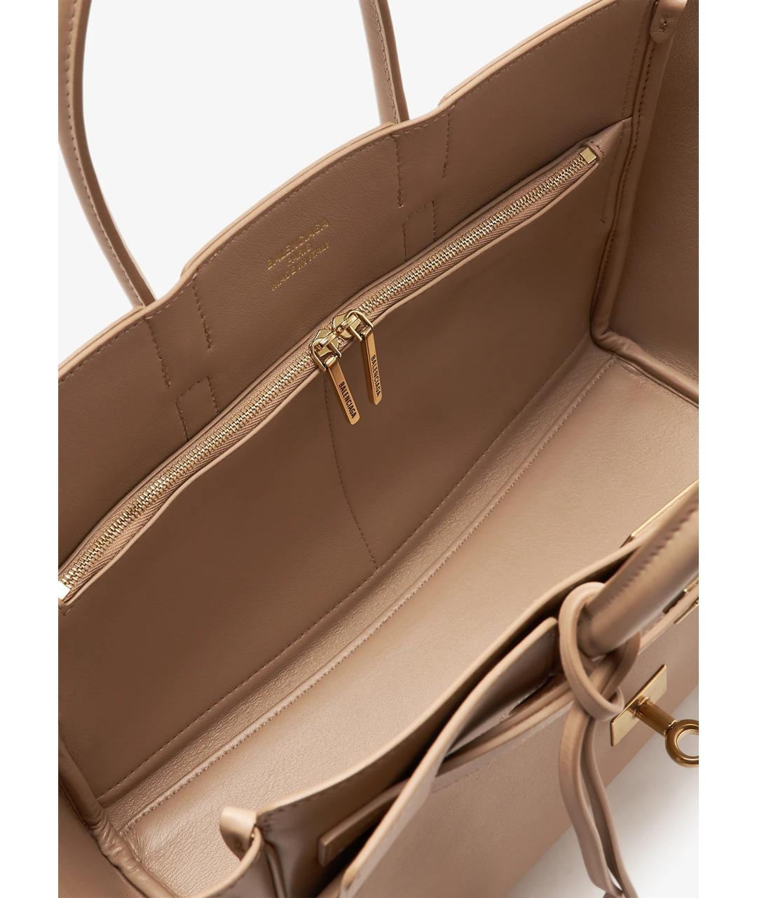 BALENCIAGA Бежевая сумка тоут, фото 4