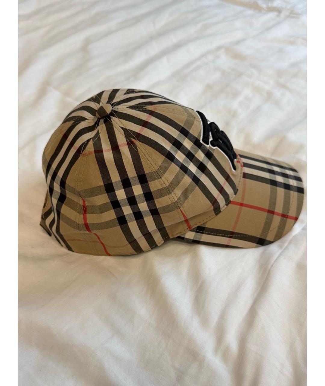 BURBERRY Коричневая хлопковая кепка, фото 3