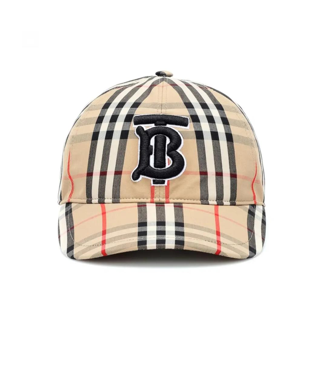 BURBERRY Коричневая хлопковая кепка, фото 1