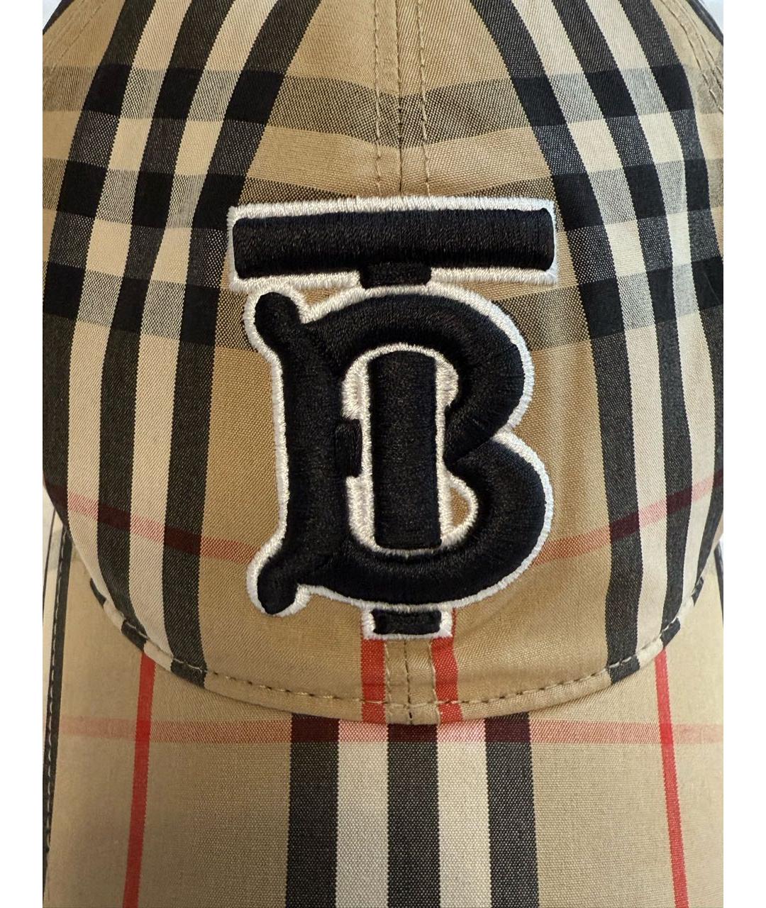 BURBERRY Коричневая хлопковая кепка, фото 5