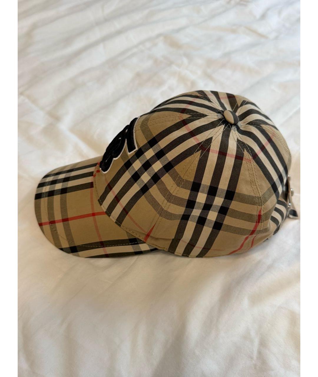 BURBERRY Коричневая хлопковая кепка, фото 4