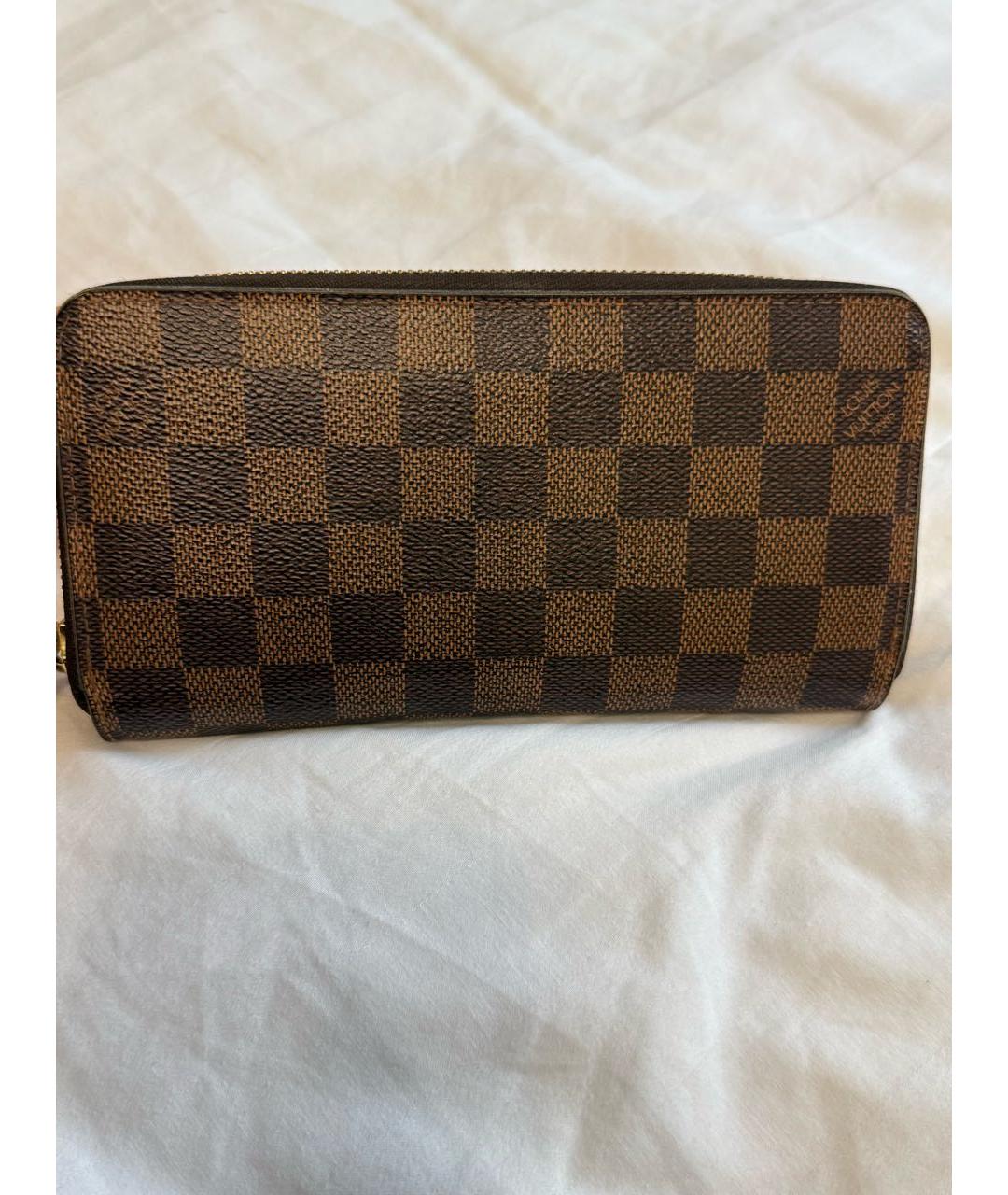 LOUIS VUITTON Коричневый кошелек, фото 5