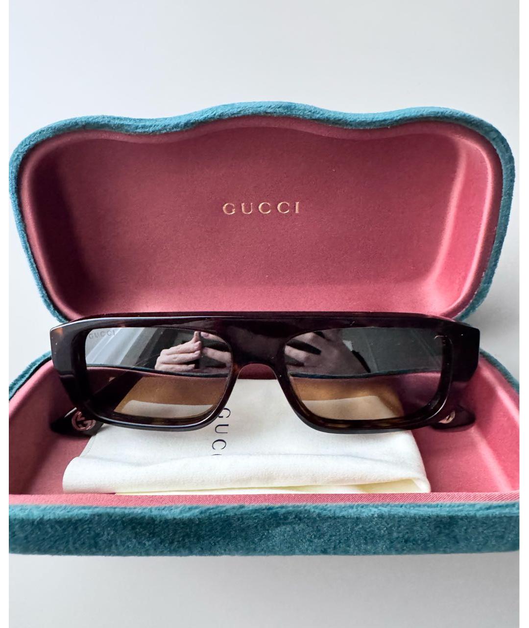GUCCI Пластиковые солнцезащитные очки, фото 3