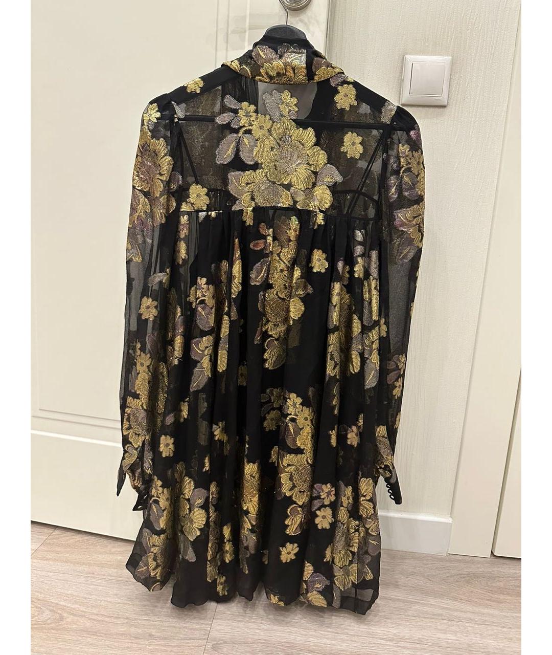 SAINT LAURENT Черное шелковое вечернее платье, фото 2