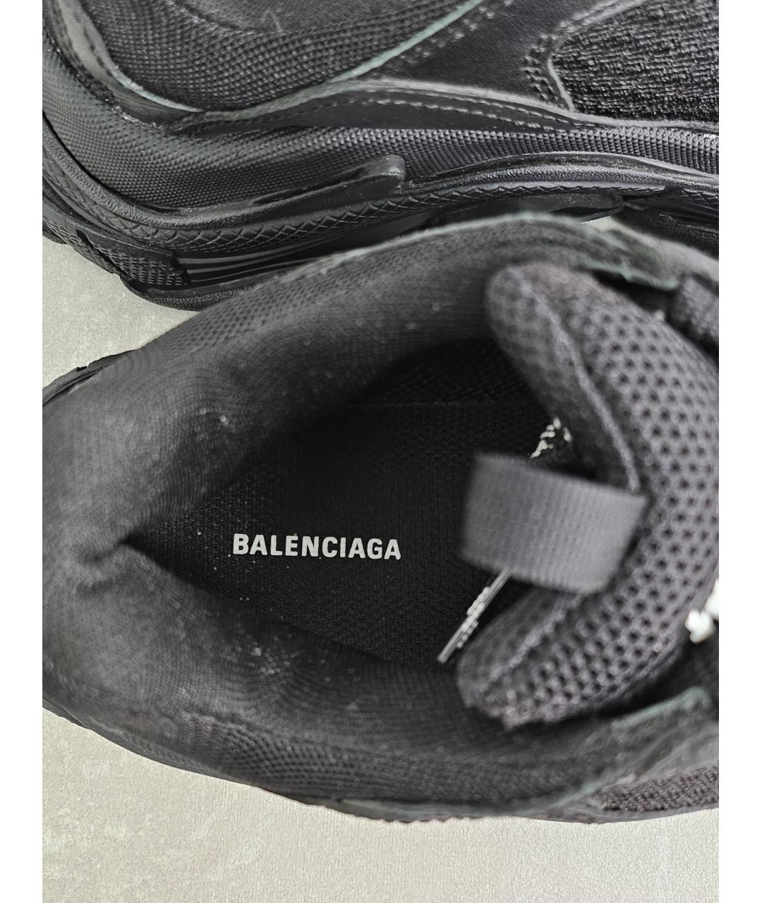 BALENCIAGA Черные текстильные кроссовки, фото 8