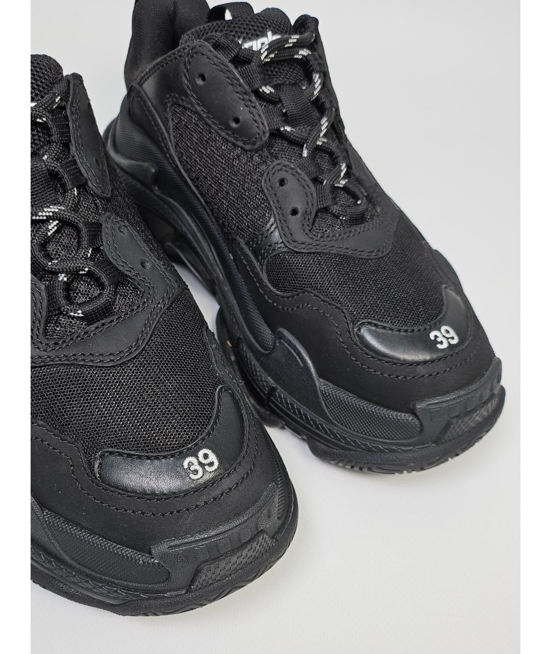 BALENCIAGA Черные текстильные кроссовки, фото 7