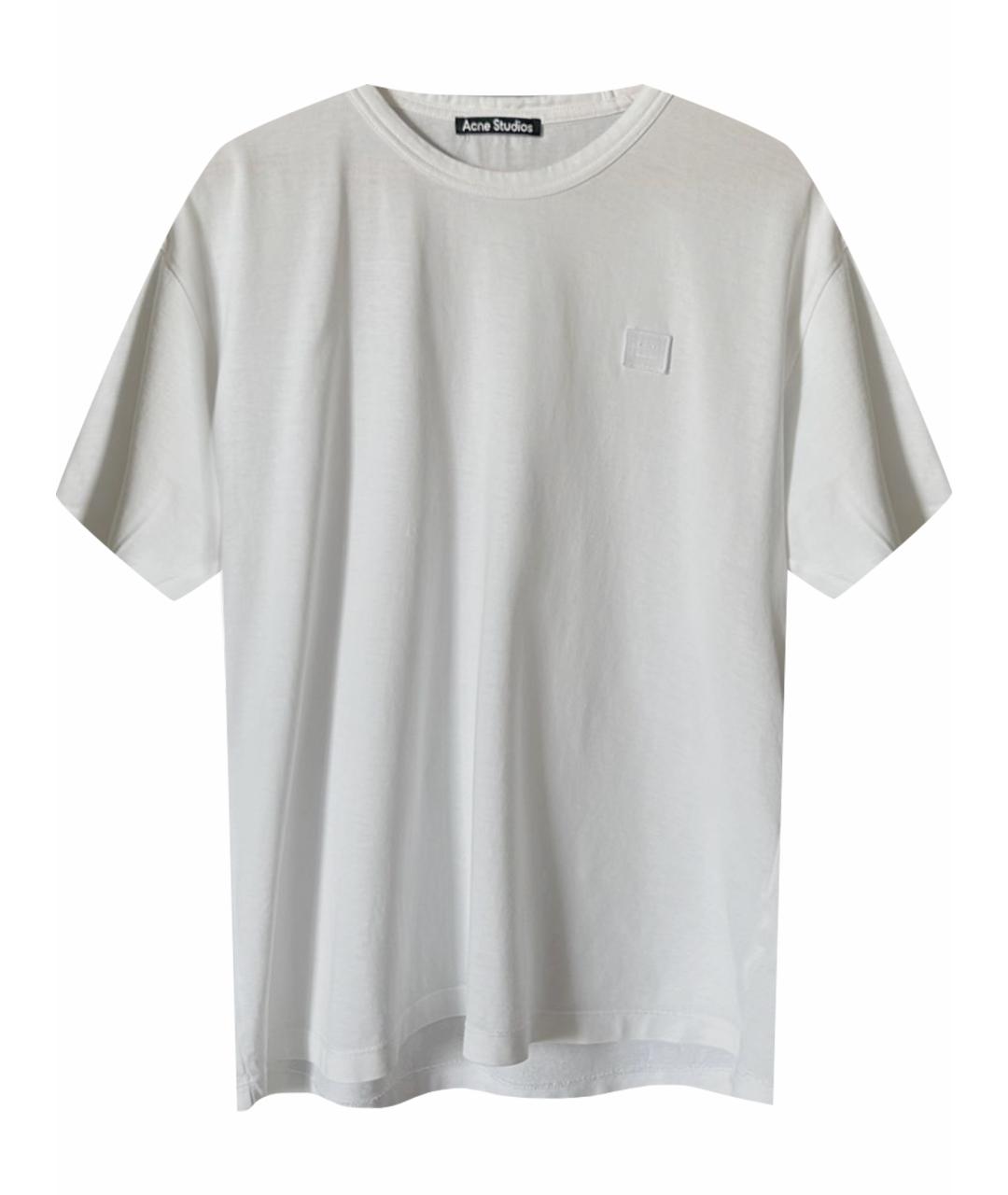 ACNE STUDIOS Белая хлопковая футболка, фото 1