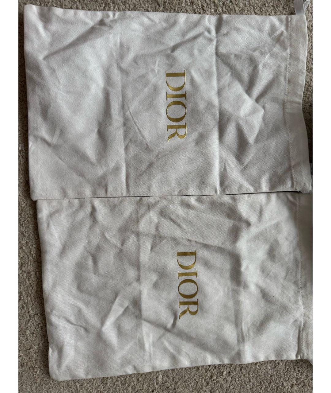 CHRISTIAN DIOR Черные текстильные балетки, фото 6