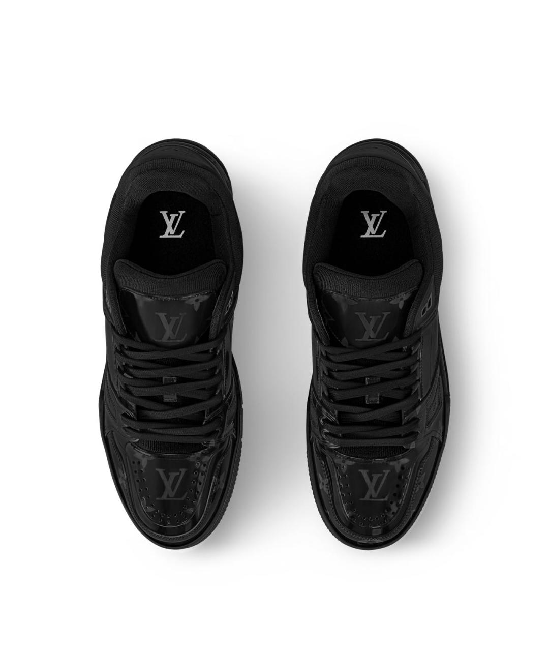 LOUIS VUITTON Черные низкие кроссовки / кеды, фото 3