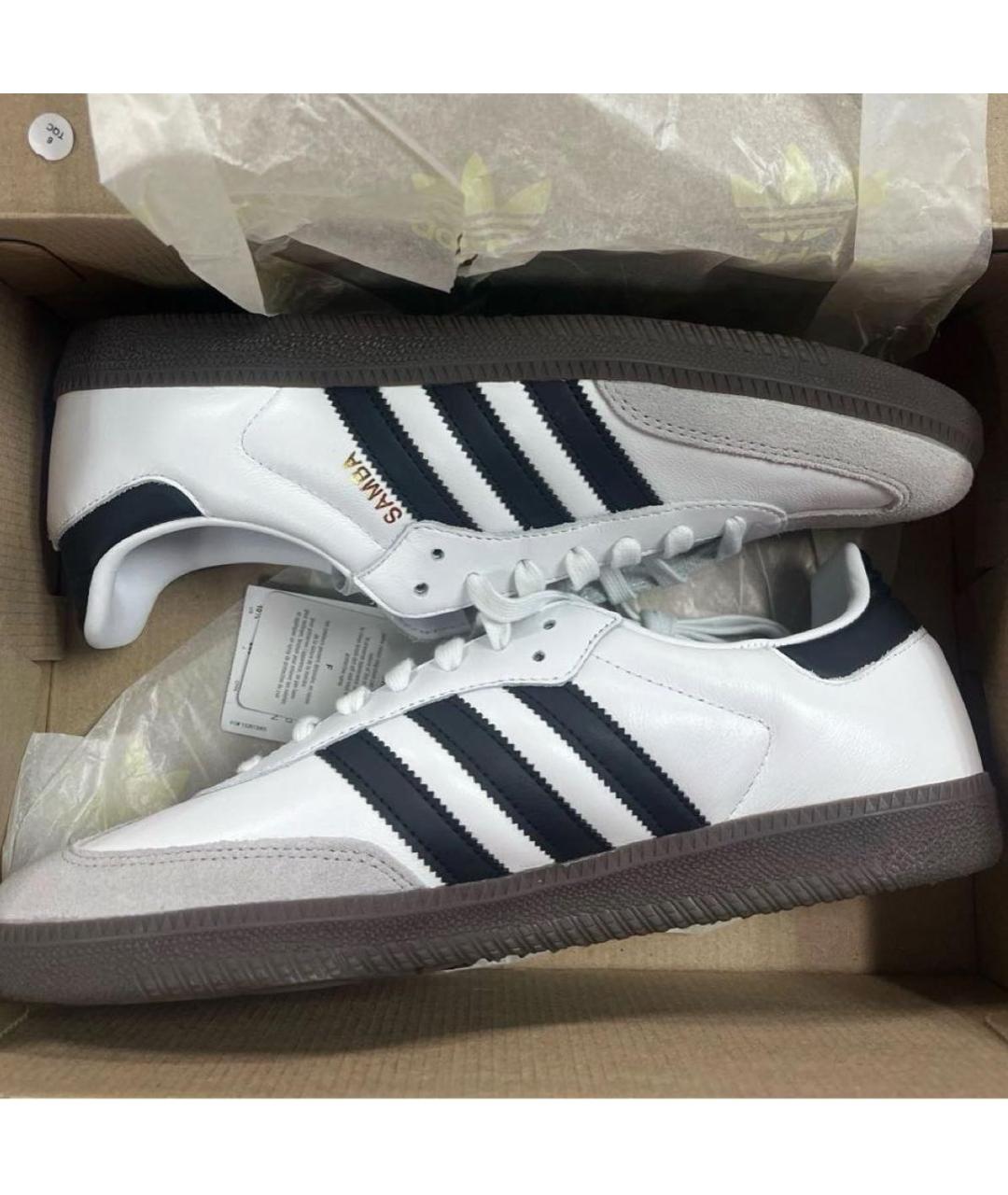 ADIDAS Белые кеды из искусственной кожи, фото 2