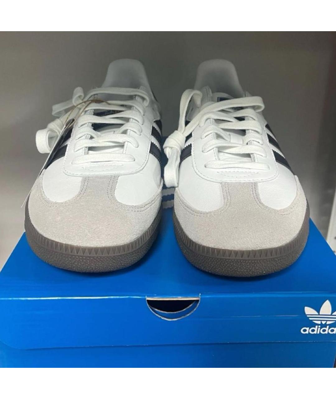 ADIDAS Белые кеды из искусственной кожи, фото 4