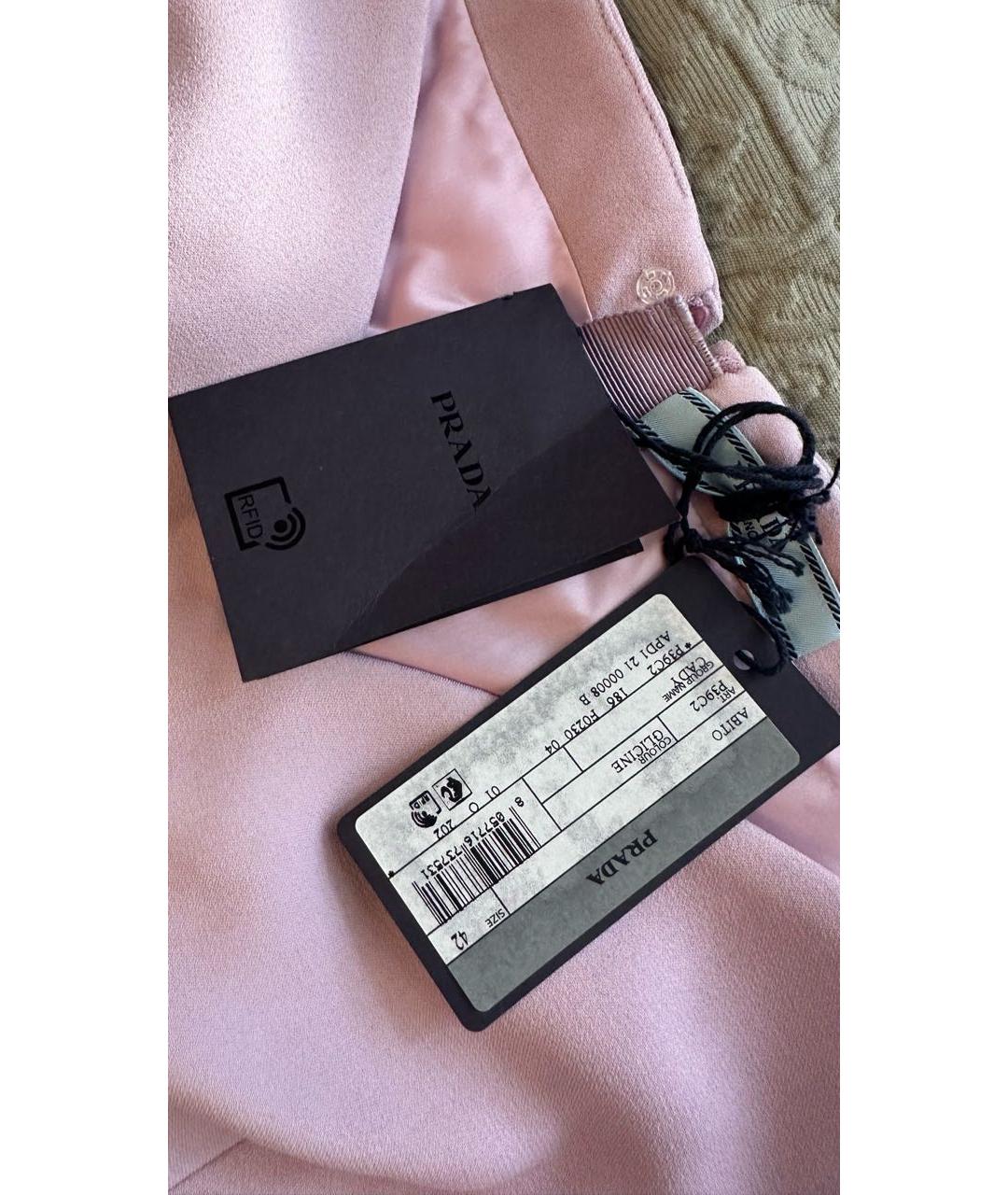 PRADA Розовое вискозное коктейльное платье, фото 4