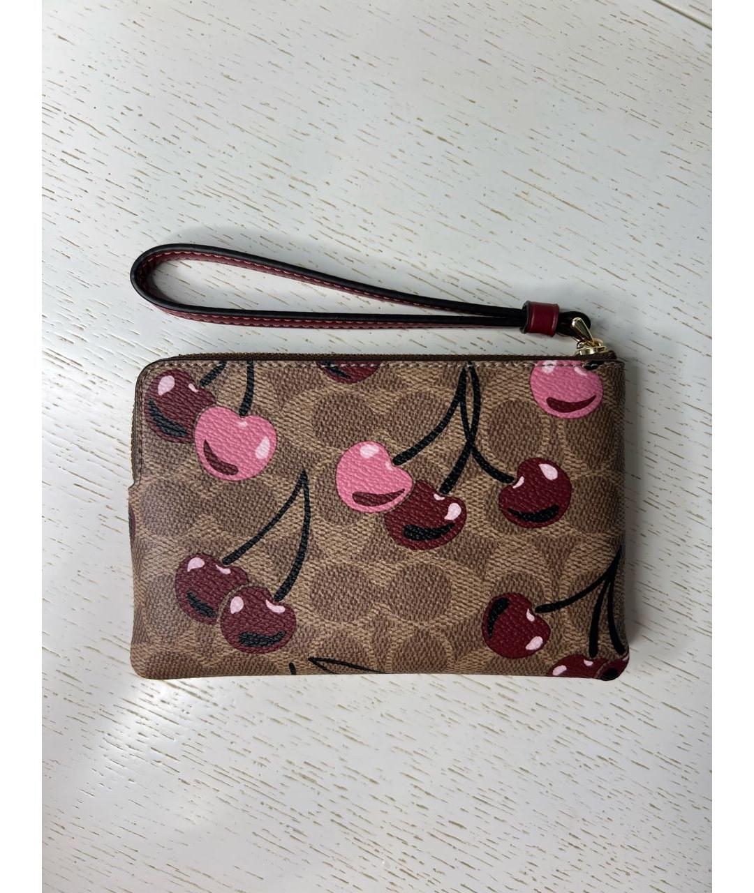 COACH Коричневый кожаный кошелек, фото 2