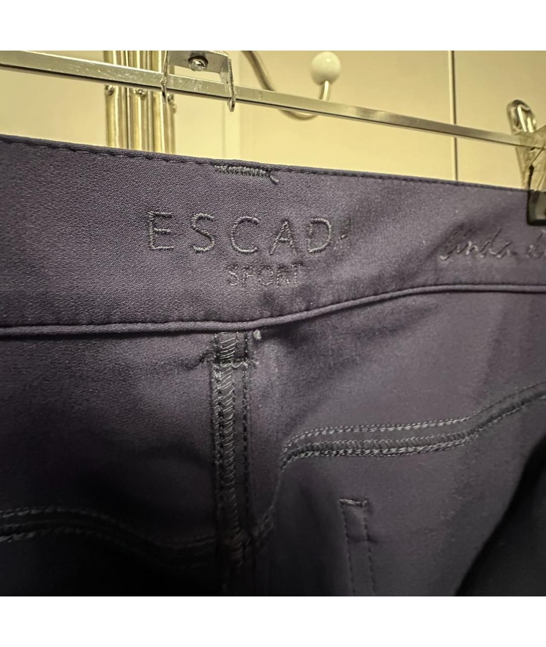 ESCADA Темно-синие полиамидовые брюки узкие, фото 3