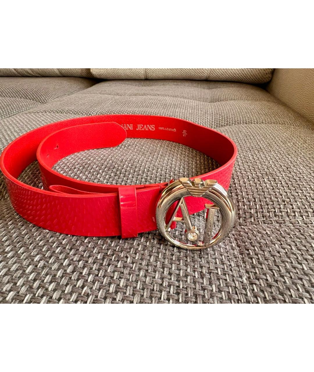 ARMANI JEANS Розовая синтетическая сумка с короткими ручками, фото 5