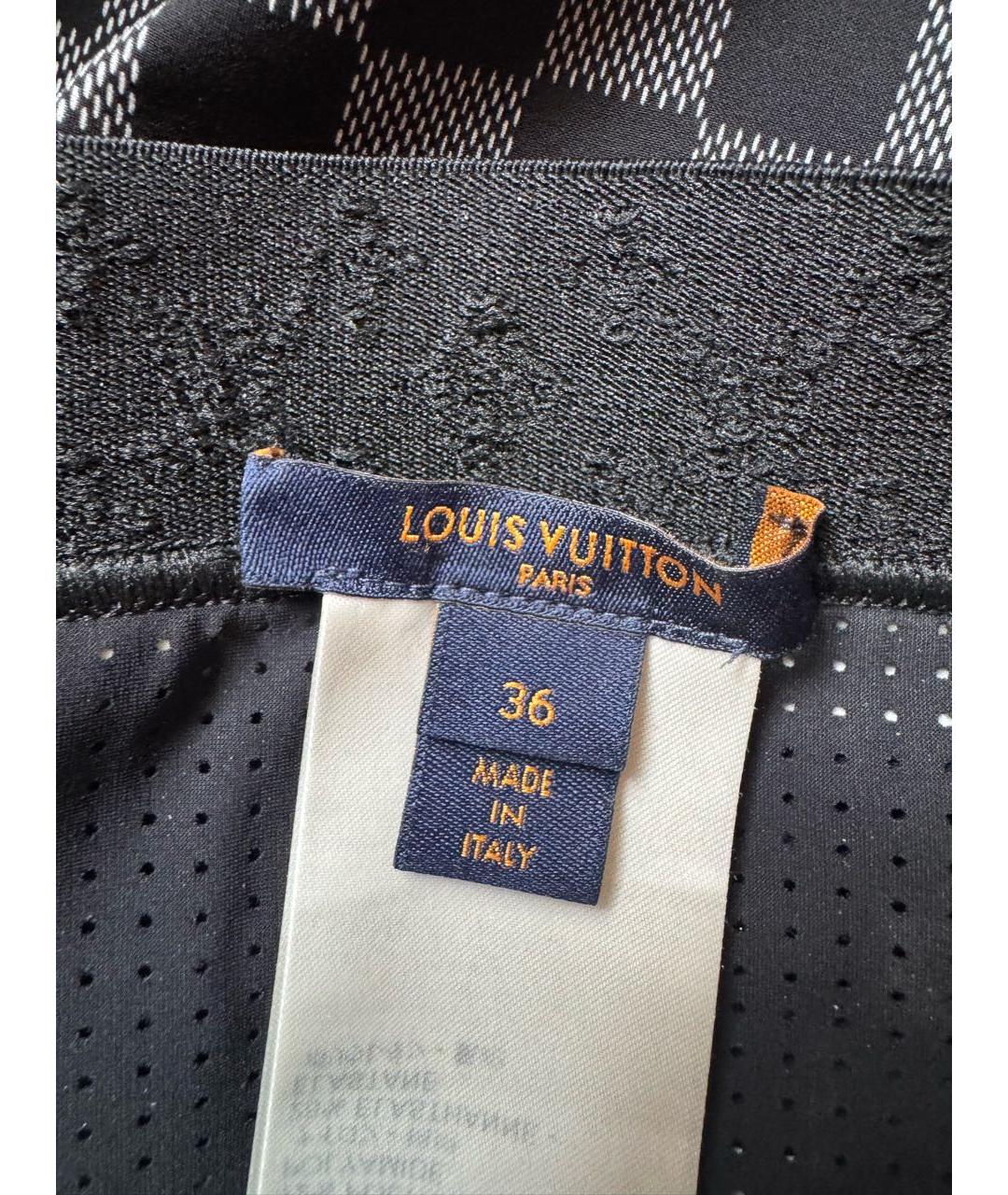 LOUIS VUITTON Черные полиамидовые леггинсы и велосипедки, фото 5