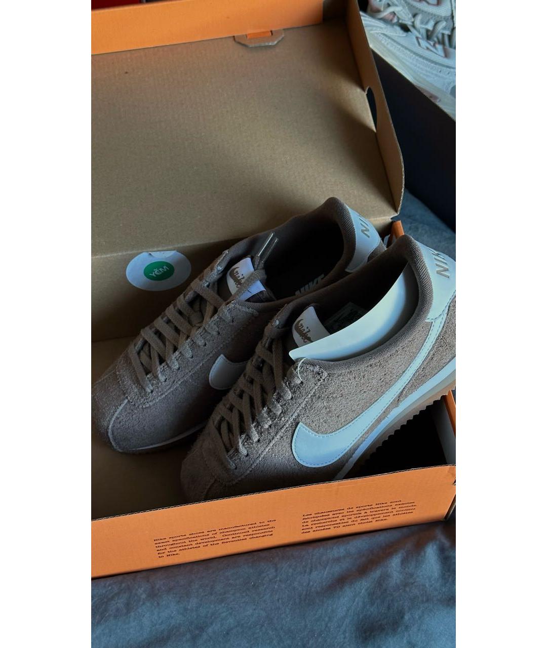 NIKE Коричневые замшевые кроссовки, фото 3