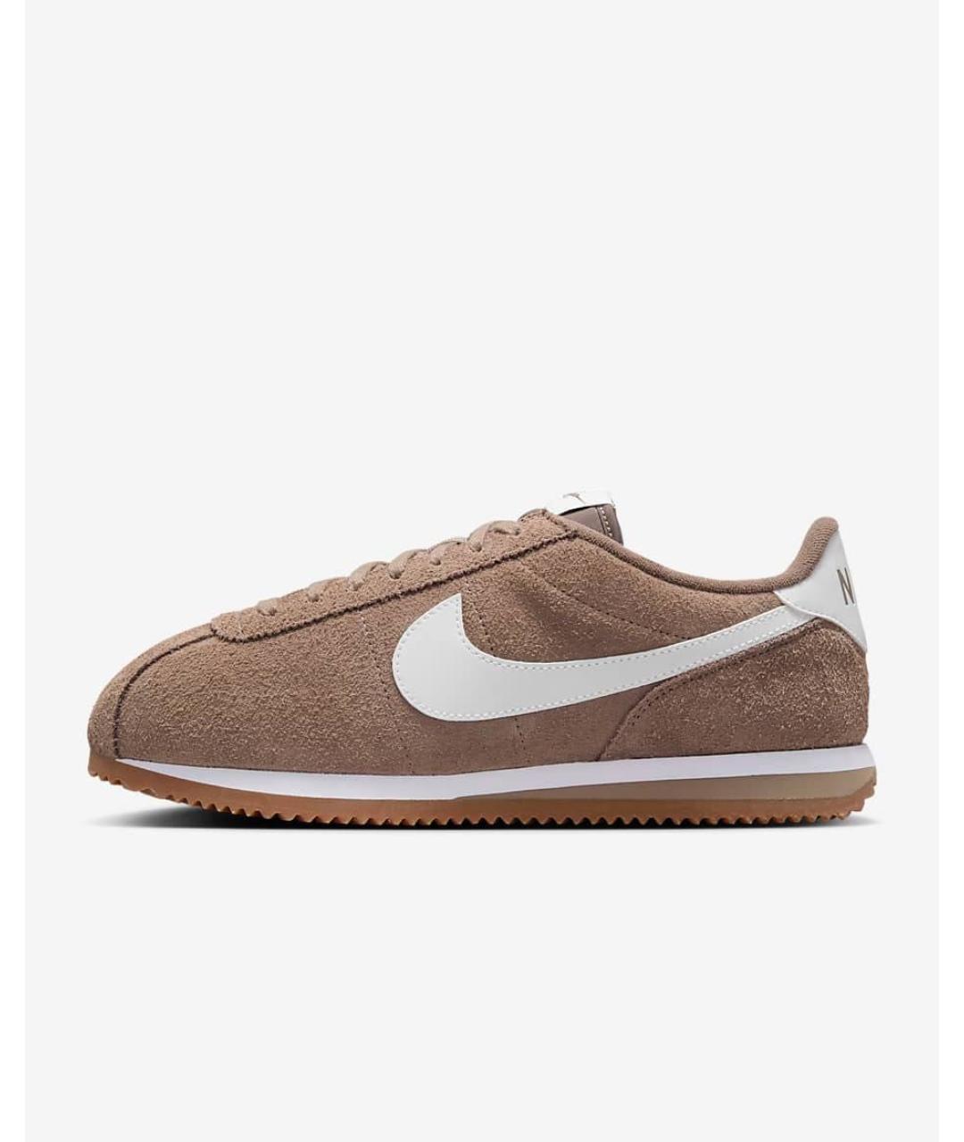 NIKE Коричневые замшевые кроссовки, фото 4