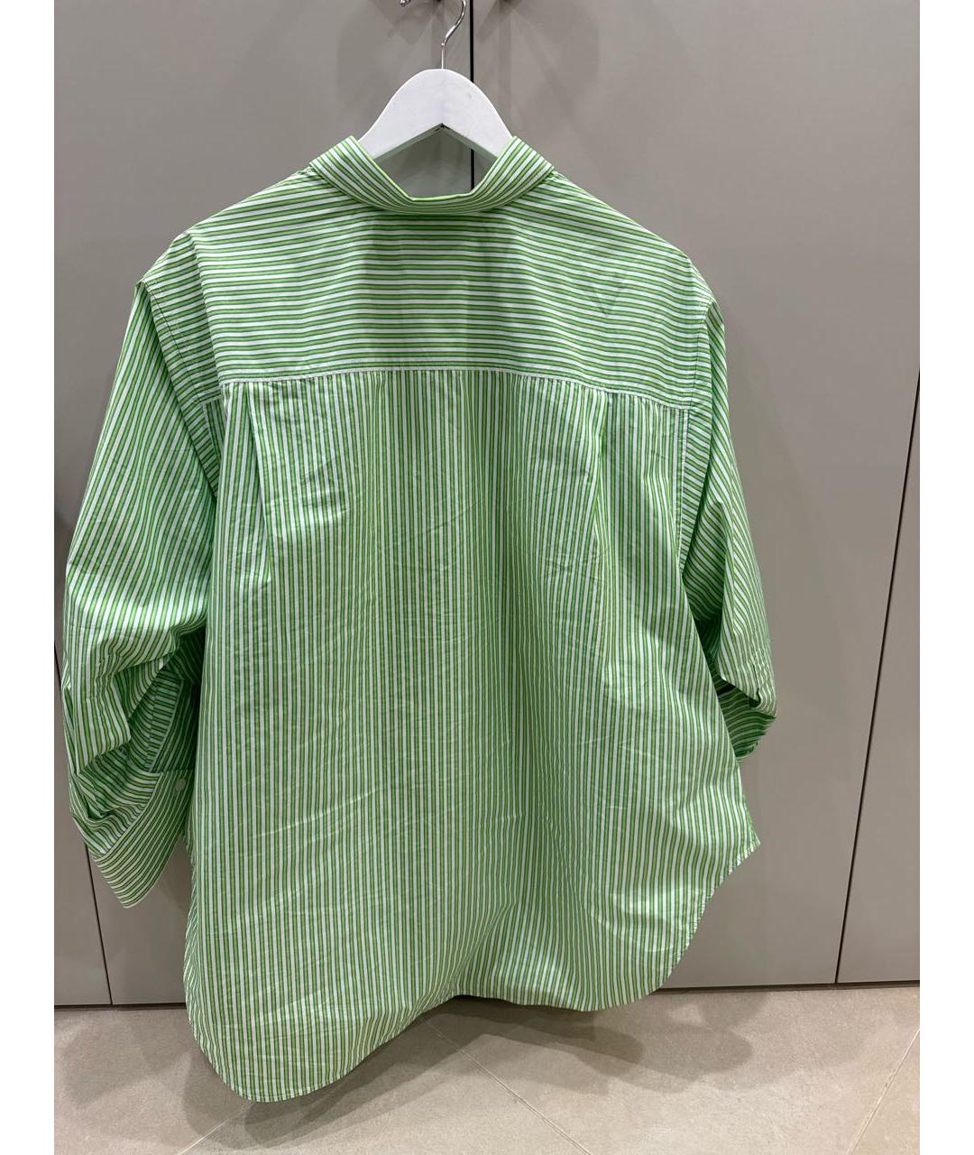 BALENCIAGA Зеленая хлопковая рубашка, фото 2