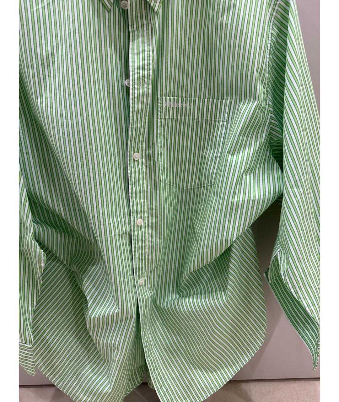 BALENCIAGA Зеленая хлопковая рубашка, фото 4