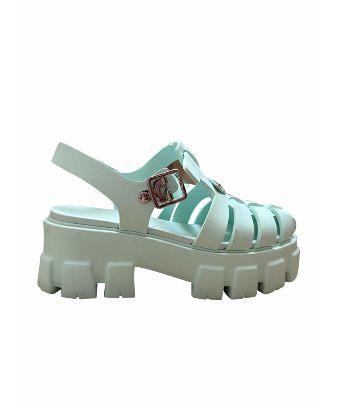 PRADA Бирюзовые сандалии, фото 1